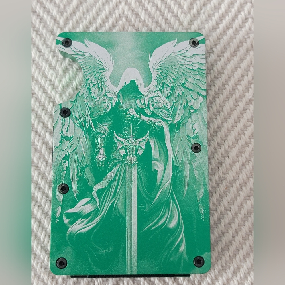 Minimalist Card Wallet Anodized Aluminum RFID Block Guardian Archangel Wallet!